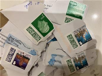 FIRST CLASS IDEA FOR USED STAMPS