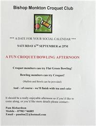 Croquet/Bowling Social Afternoon