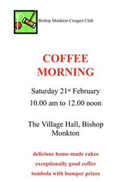 Croquet Club Coffee Morning