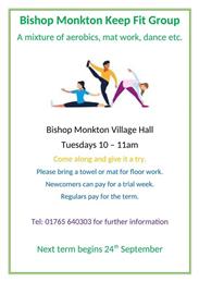 Keep Fit Group-NOW BACK IN VILLAGE HALL