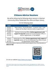 Citizen Advice Sessions